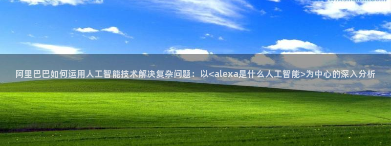 阿里巴巴如何运用人工智能技术解决复杂问题：以<alexa是什么人工智能>为中心的深入分析