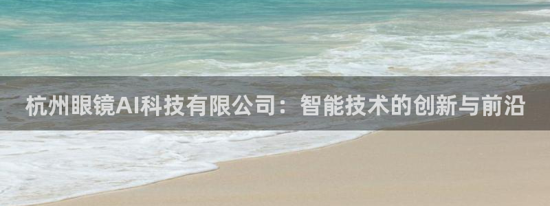 杭州眼镜AI科技有限公司：智能技术的创新与前沿