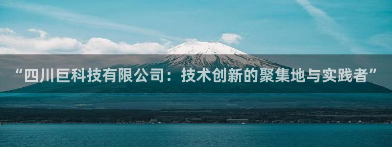 “四川巨科技有限公司：技术创新的聚集地与实践者”